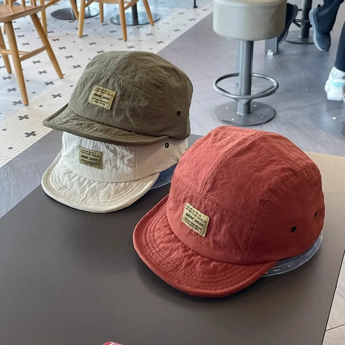 Unisex Short Brim Baseball Cap - Quick Dry, Breathable, Soft Top, Lightweight Hip Hop Streetwear Hat for Travel, Outdoor Activities, Casual Wear