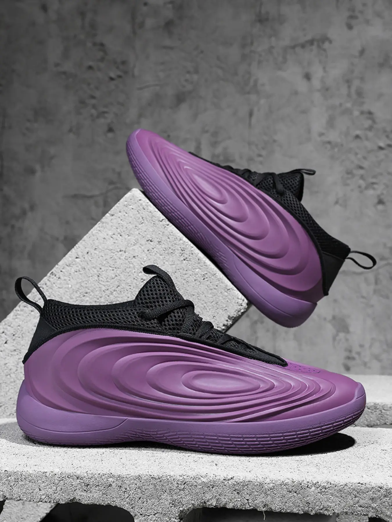 Unisex Athletic Basketball Shoes, PU Leather Upper, Rubber Sole, Anti-Slip Shock Absorption, Sporty Design, All Seasons, Sizes 36-45, 3 Colors