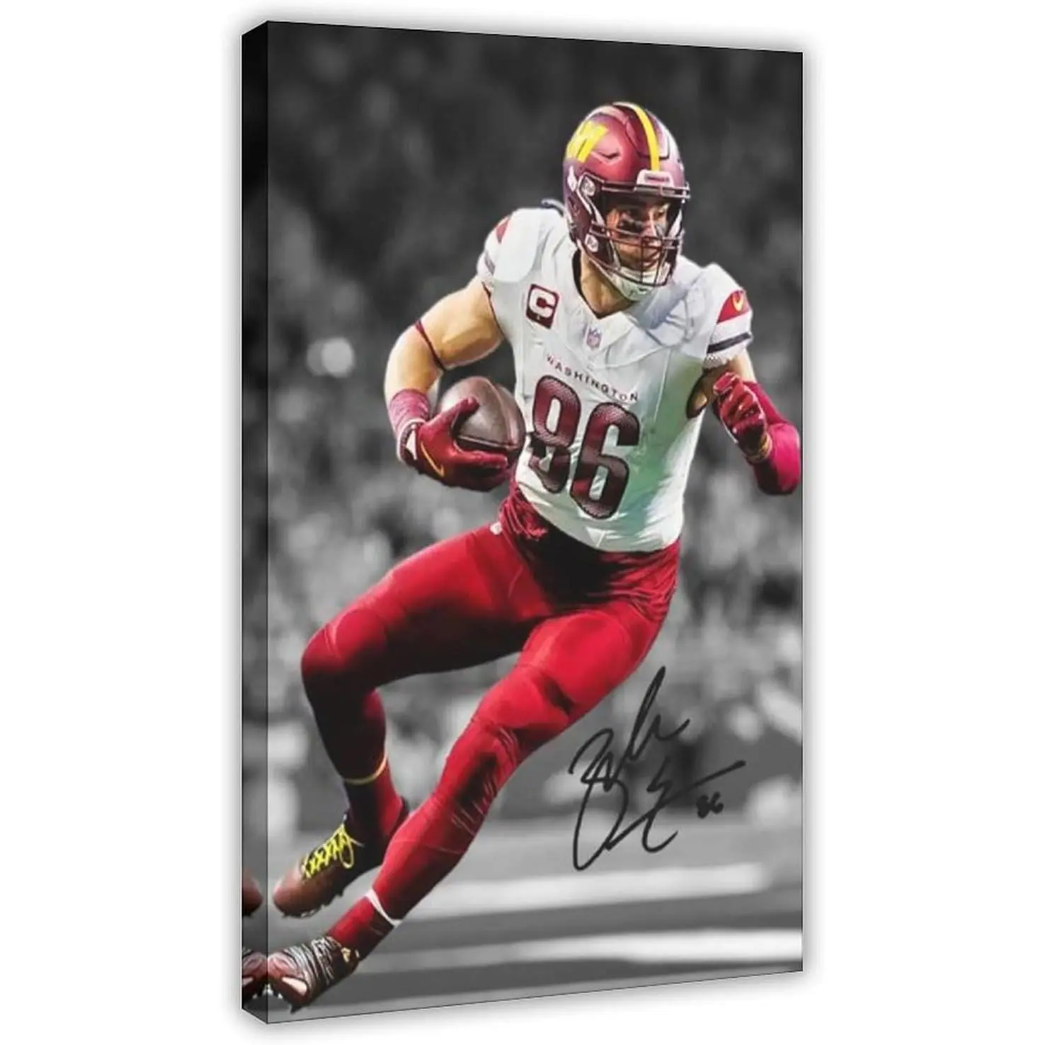 Zach Ertz Washington Commanders Signed Canvas Poster Wall Art Decor Print Picture Paintings for Living Room Bedroom Decoration