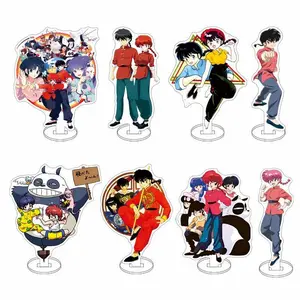 NEW 15CM Ranma 1/2 Acrylic Stand Figure Tendou Akane Hibiki Ryoga Anime Model Plate Standing Sign HOT Cartoon Doll Bedroom