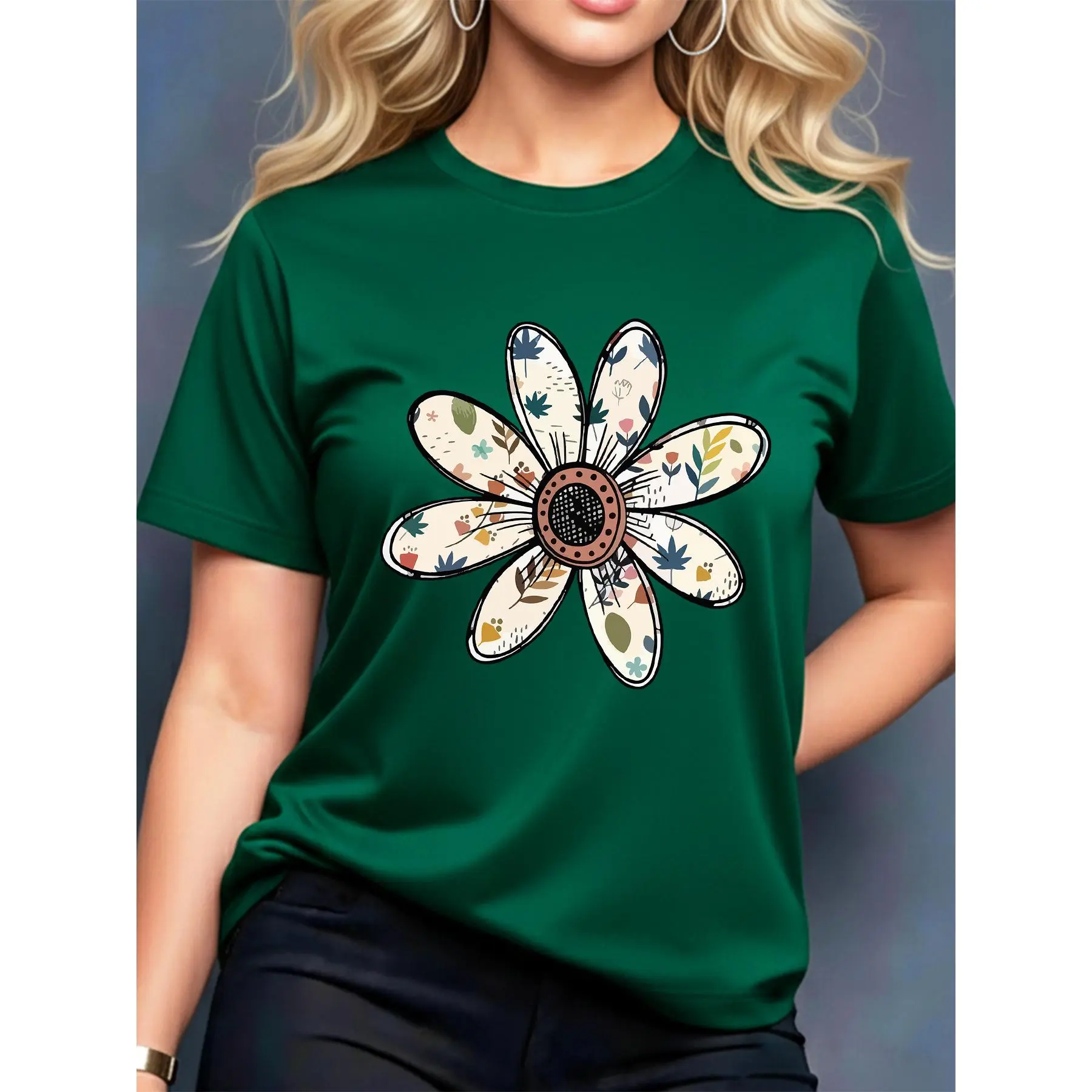 Fashionable  Women's T-shirts, Couple Gifts, Elegance, Independence Day, Juneteenth, Father's Day, Labor Day, Columbus Day, Halloween menswear trendy vintage graphic tee cotton sport funny sarcastic crewneck versatile weekend  wear outdoor neck skull men