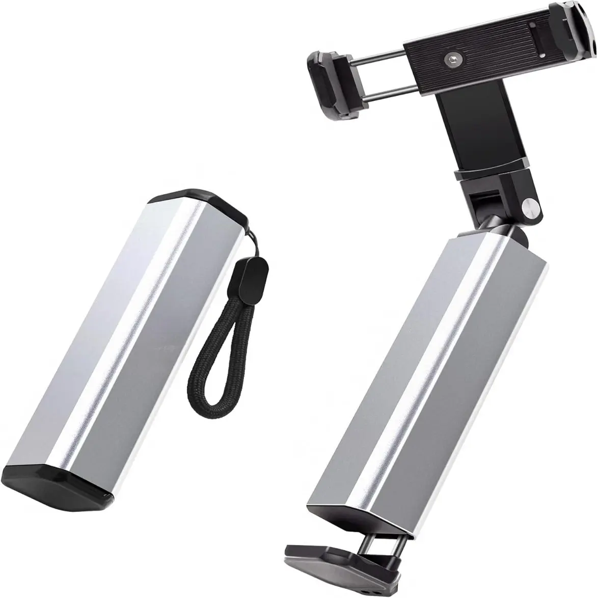 Portable Foldable Phone Stand, Portable Phone Holder, Adjustable Multi-Angle Compact Cellphone Pocket Stand, Aluminum Alloy Shell, Durable, Ideal for Live Streaming, Short Videos, Travel Selfie, Accessories
