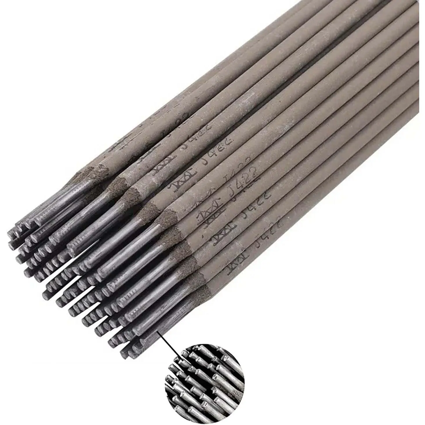 50 count J422 Welding Rods 1.8mm, Mild Steel Electrodes,  Position Stick Rods, Smooth Welding Performance, Ideal for DIY and Repair,50pcs,1.0mm