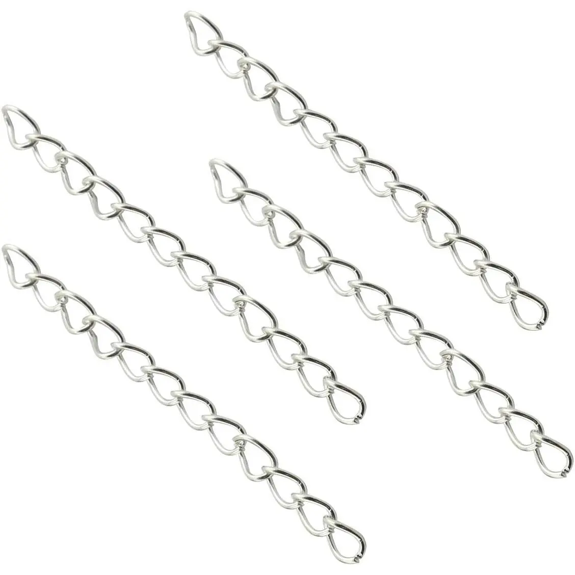 Tail Extender Chain 100 count  50 x 4mm Chain Extension Tails for DIY  Making