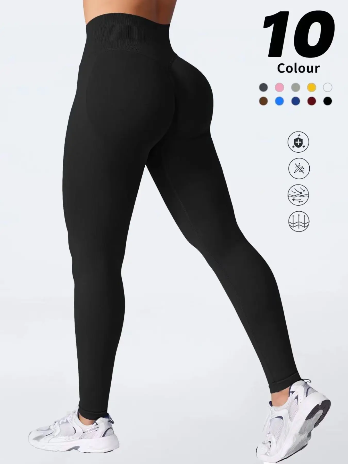 Training Tight Pants, Medium Support, Quick Dry, Sweat-Wicking, Cool Feeling, Fashionable Gym Wear, Comfortable for Daily Use, Gym Leggings