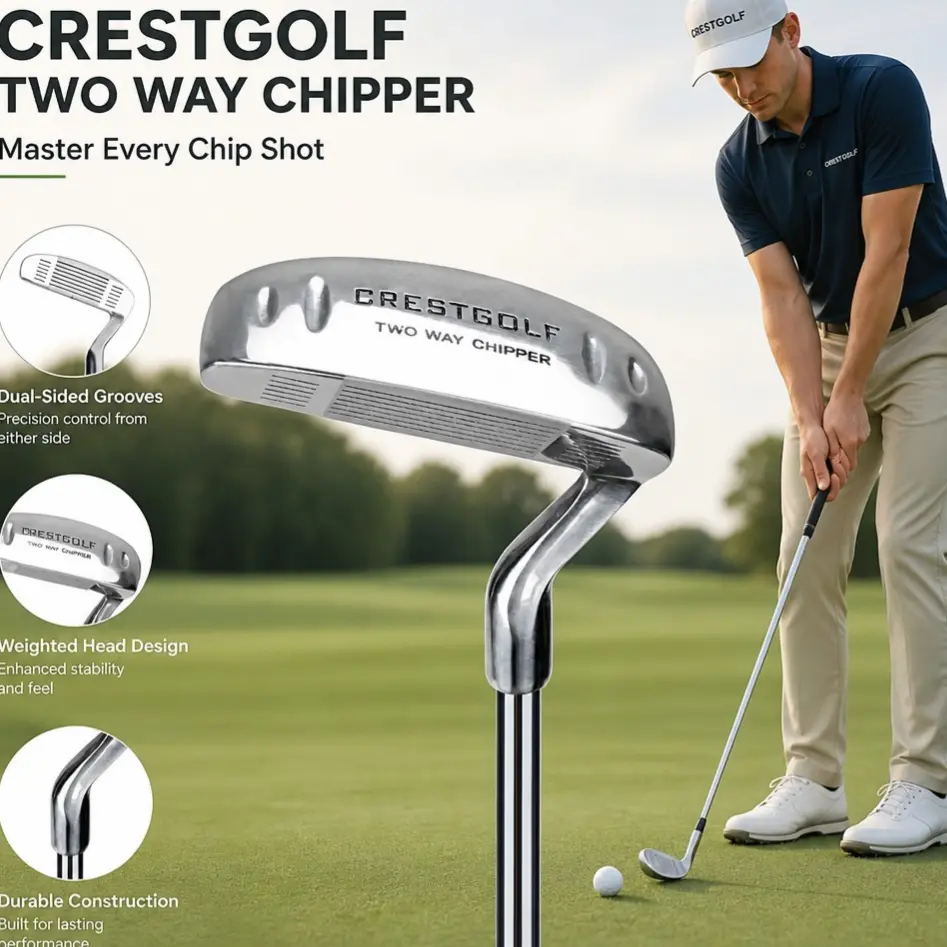 CRESTGOLF 35-In Ambidextrous Stainless Steel Balanced Putter - Expertly Crafted for Superior Golf Green Performance