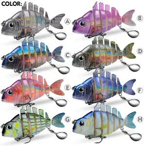 7 knots multi-knotted fish, sea fishing luya bait with rotating sequins 9cm 24.6g cocked-billed perch bionic luya bait