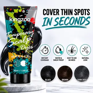 Ginzo Temporary Hairline & Scalp Concealer for Men | Hair Dye, Instantly Covers Thinning Hair, Waterproof & Sweatproof, Natural-Looking Coverage, Lasts 5-7 Days