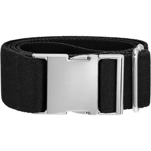 Mens Elastic Stretch Belt Unisex Adventure Belt with  Adjustable Buckle, Web Belts for Men and Women