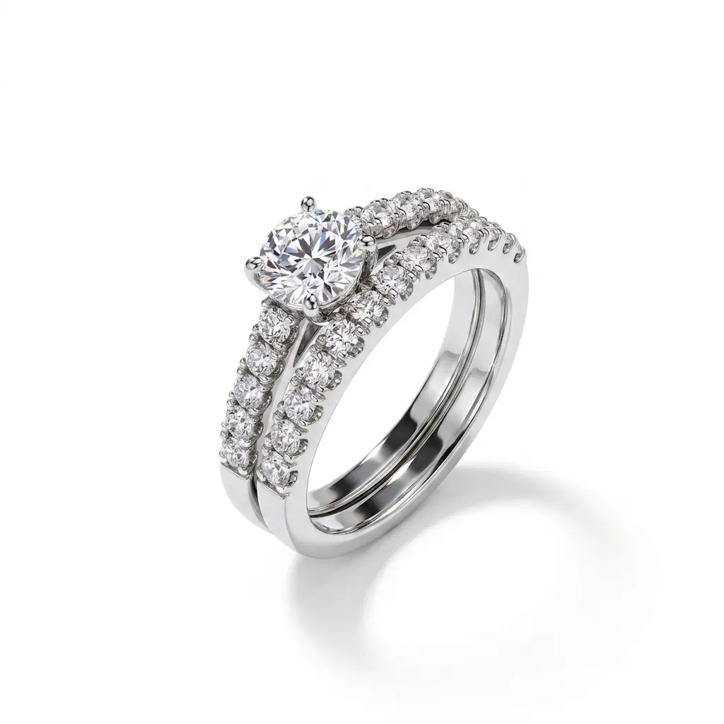 legant Baguette Cut Moissanite Stone  Ring, Women's 925 Sterling Silver -Plated Platinum Plated S-Curve Band, Sparkly Anniversary or Wedding Gift for Girlfriend