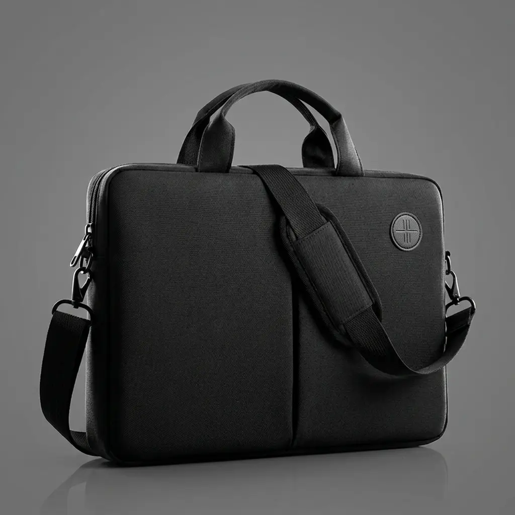 Plain Polyester Convertible Crossbody Laptop Bag for 15.6 Inch Laptops, Business and Casual Style for Office Commute, High Capacity Multi-Function, Adjustable Strap, Smooth Zipper, Durable Interior Protection