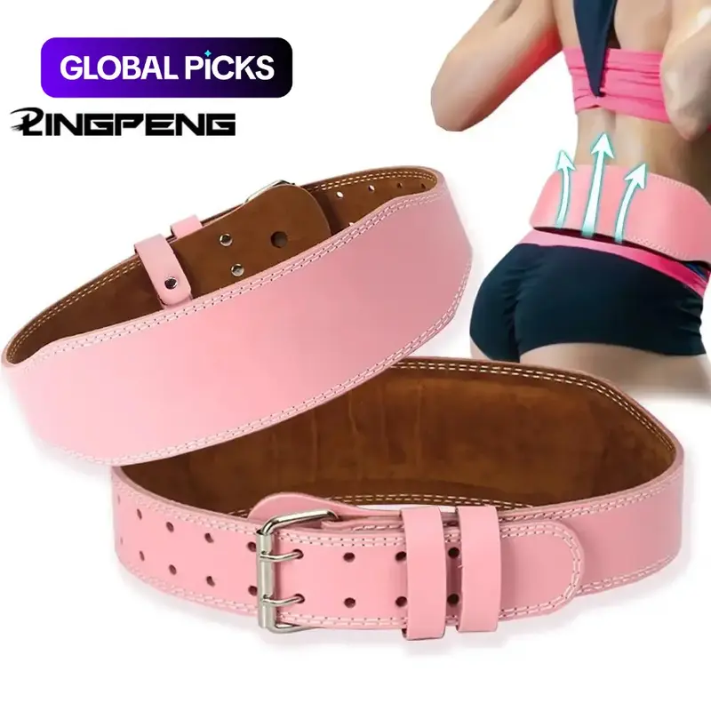1 Count Adjustable Leather for Women, Comfortable Strength Training Waist Trainer Support Belt for Squats & Heavy Lifting Weight Lifting Belts #GLOBAL PICKS
