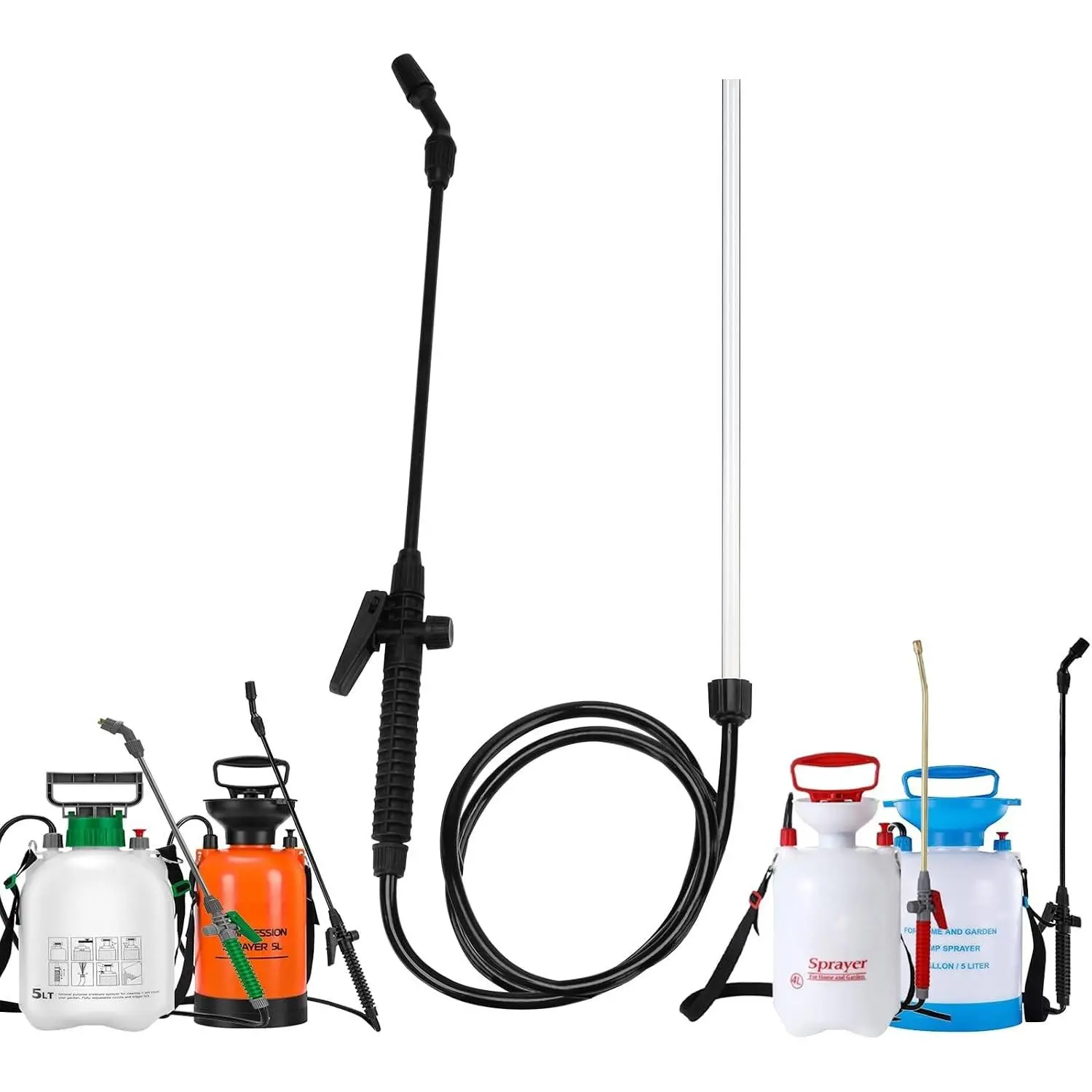 Wand Compatible With Vivosun & Itisll, OEM Replacement Sprayer Wand, Acid-Resistant Pump Replacement Parts (Wand With Hose)