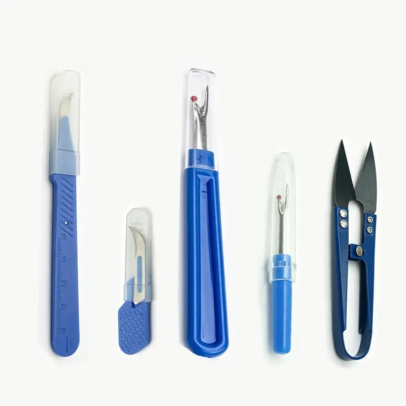 Five-Piece Sewing Tool Set, Thread Cutter and Scissors Kit, Essential Tailor Supplies, Durable and Precise, Perfect for DIY Projects, Sewing Accessories and Supplies