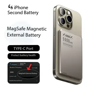 Magnetic Power Bank,  USB-C Port on the Side, 10000mAh Capacity, Perfectly Compatible with iPhone 17/16/15/14/13 , Samsung, Google, Xiaomi