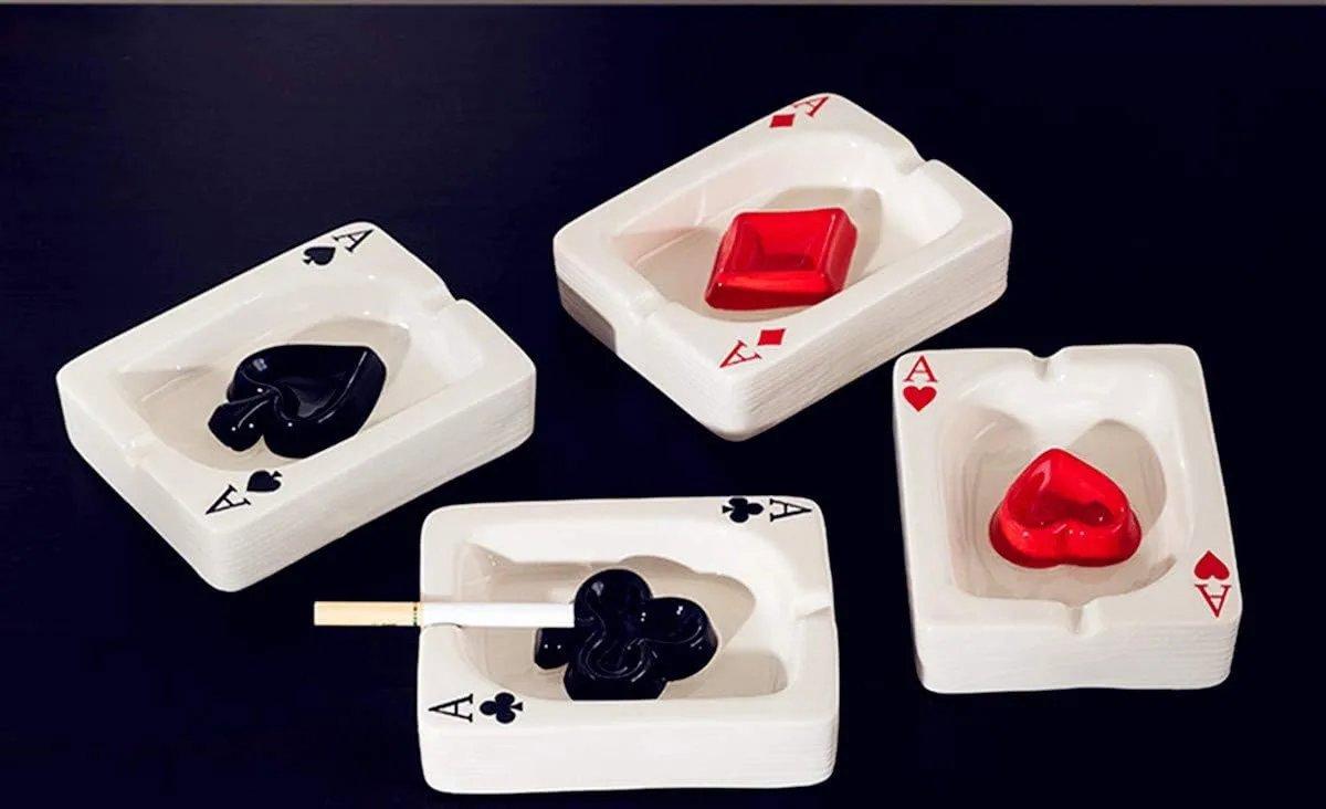 Cigarette Ashtray Tabletop Portable Modern Ashtrays for Outdoor Indoor Desktop Smoking AshTray for Home office Fashion Decoration Handmade Gift for Men Women