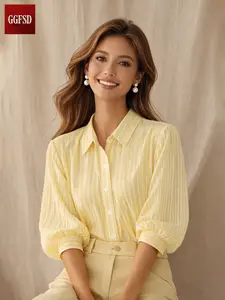 Women's Polo Neck Shirt, Seven-Quarter Sleeve Design, Unique High-Quality Fashion for Summer 2026, Perfect Fit & Stylish Look