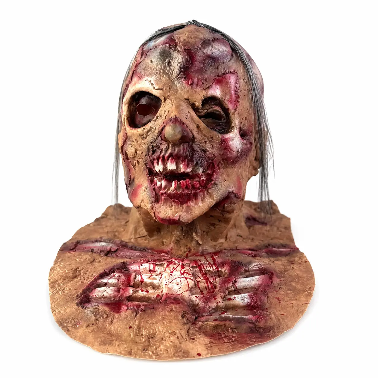 Scary Bloody Clown Mask For Halloween Party Latex Zombie Evil Face Cosplay Prop Funny DIY Costume For Adults Men Women Creepy Horror Festival Carnival Easter