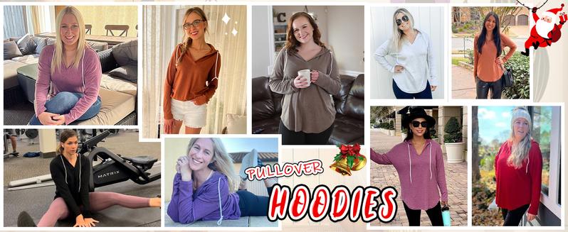 WIHOLL Womens Fashion Tops Hoodies for Women Pullover Oversized Sweatshirts Long SLeeve Shirts Loose Fit*(Size UP 1-2 for True Oversized Look!)*