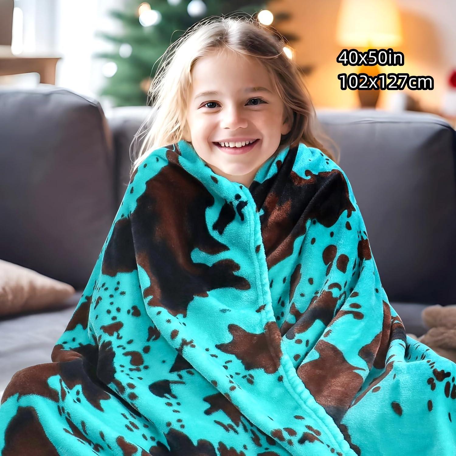 Abstract Printed Soft Throw Blanket, 1 Count Lightweight Cozy Bed Couch ...