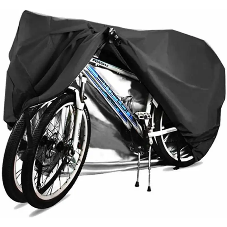Covers for 2 or 3 Bikes, 2XL Size Outdoor  & Anti-UV  Covers with Lock Hole for Mountain Road Electric Bikes