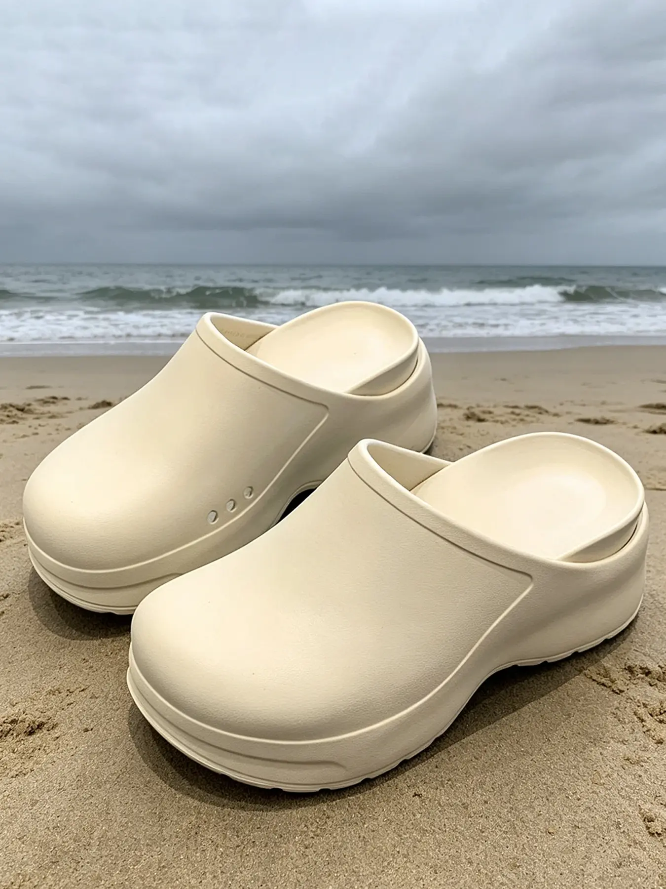 Women's Waterproof Oil Resistant Closed Toe Work Clogs, Non Slip Wear Resistant Casual Platform Mule Slippers, Thick Soled Mules
