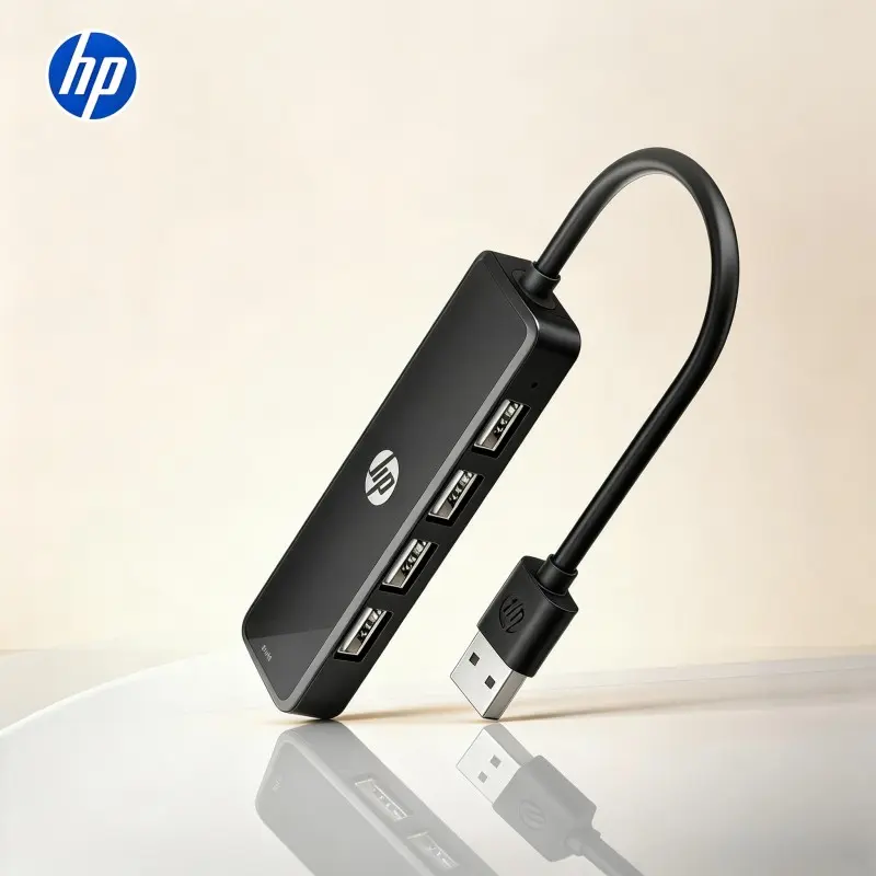 Hp Multi-Function Extension, 4 USB-C Ports, Compatible with Laptops, Tablets, Smartphones, Compact Power Adapter HUB, Fast Charging Solution