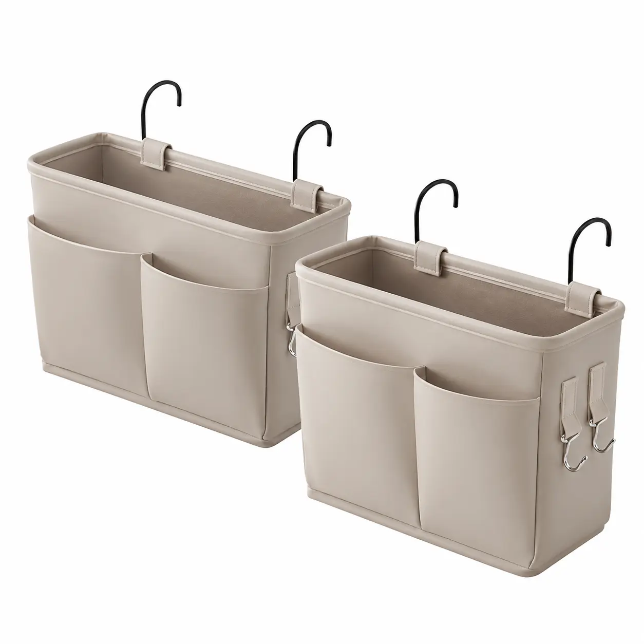 Multi-Functional Over-Bed Hanging Storage Organizer with Adjustable Straps, Durable Hanging Bins - Rustproof Metal, Stainless Steel Parts, Unisex Use for Dorm Rooms, Small Spaces Towels, Linens, Toiletries, Books