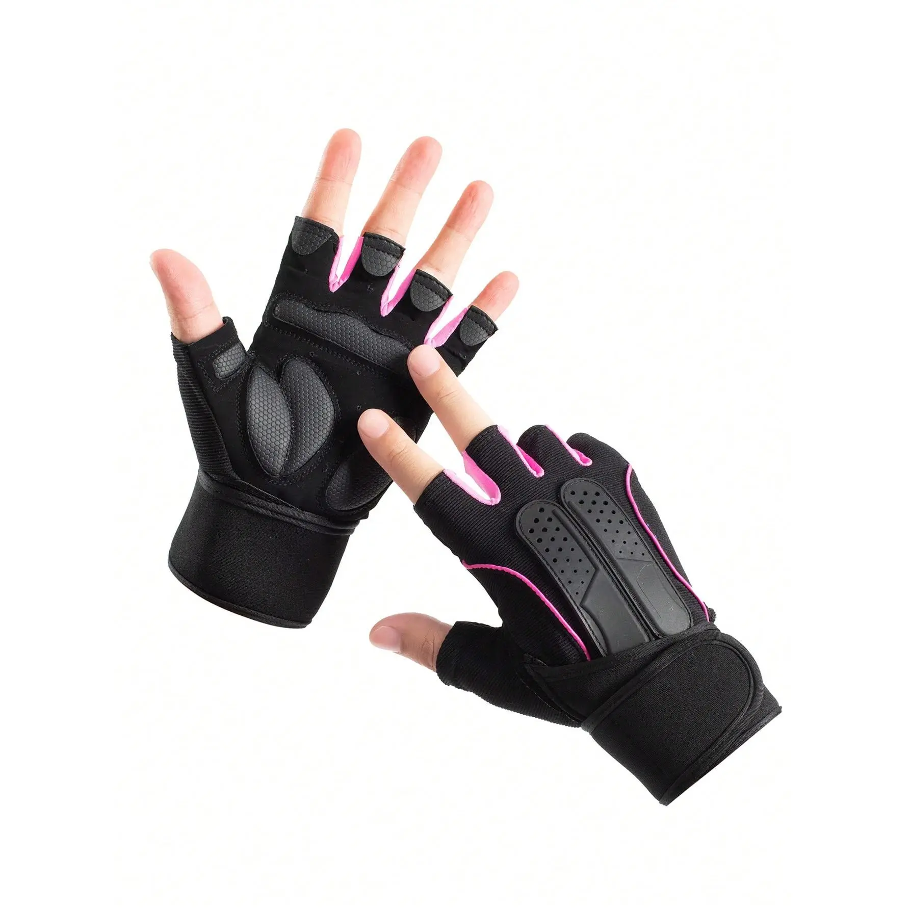 Half-Finger Fitness Gloves – Anti-Slip Breathable Workout & Gym Grip, Viral TikTok Active Training Gear, Durable Non-Slip Palm Cycling & Motorcycle Riding Gloves, Lightweight Athletic Hand Protection for Outdoor Sports