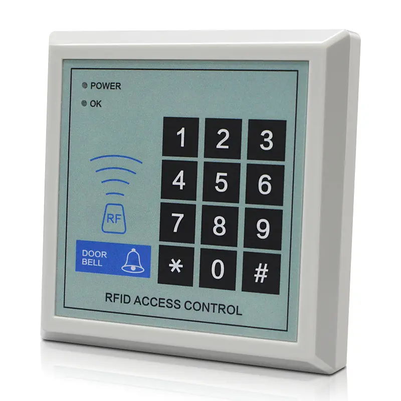 10*10cm ID Card Swipe Access Controller All-in-1 Door Entry Kit, Password Unlock Function, Full Essential Accessories, Card Adding Support, Professional Installation Service, for Retail Shops Small Offices (Computers & Office Equipment Parts)