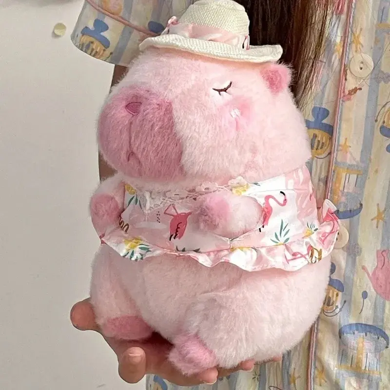 23cm Capybara Plush Simulation Capibara Anime Fluffty Toy Cute Doll Stuffed Animals Soft Doll Plush Christmas Thanksgiving Gifts