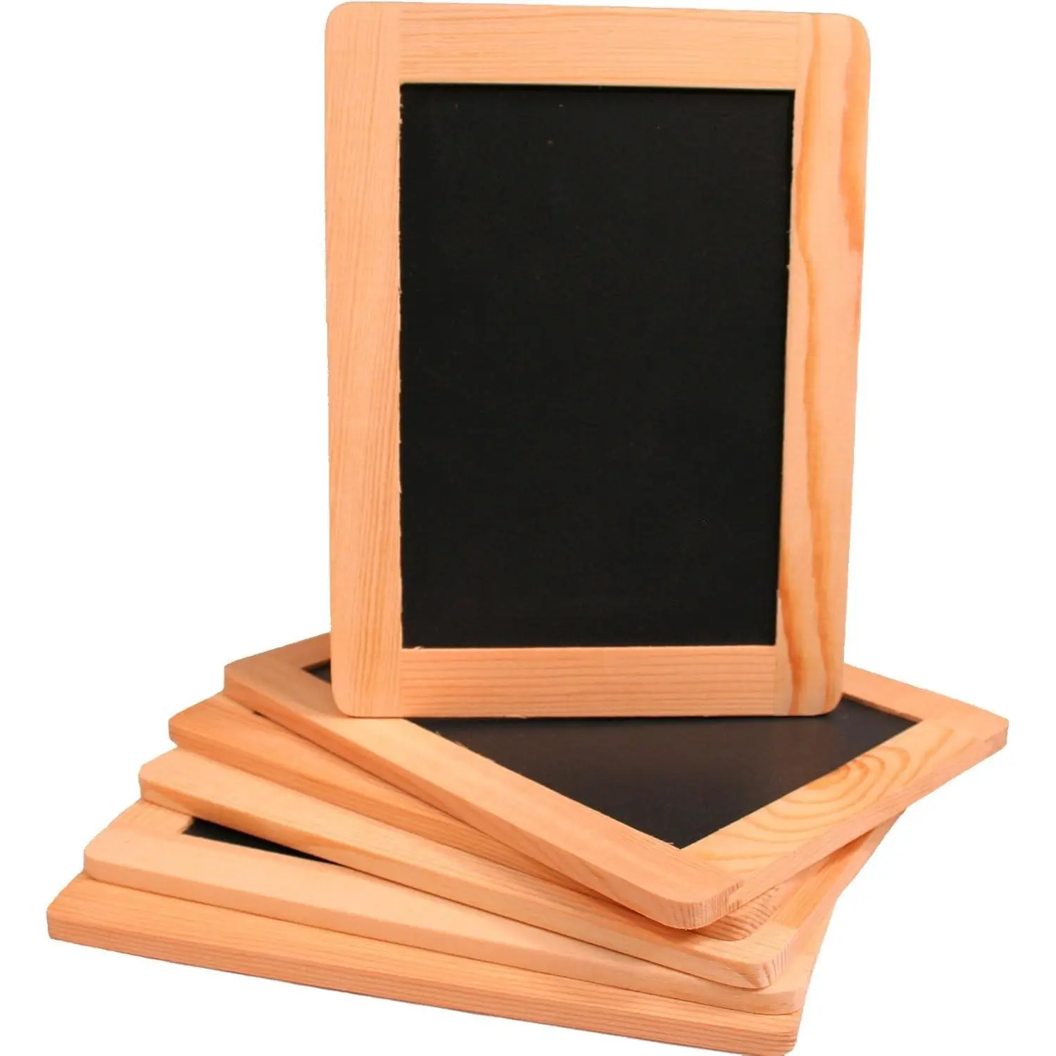 Synthetic Chalkboards with Unfinished Wood Frames, 4 x 6 Inch - Pack of 6Gift