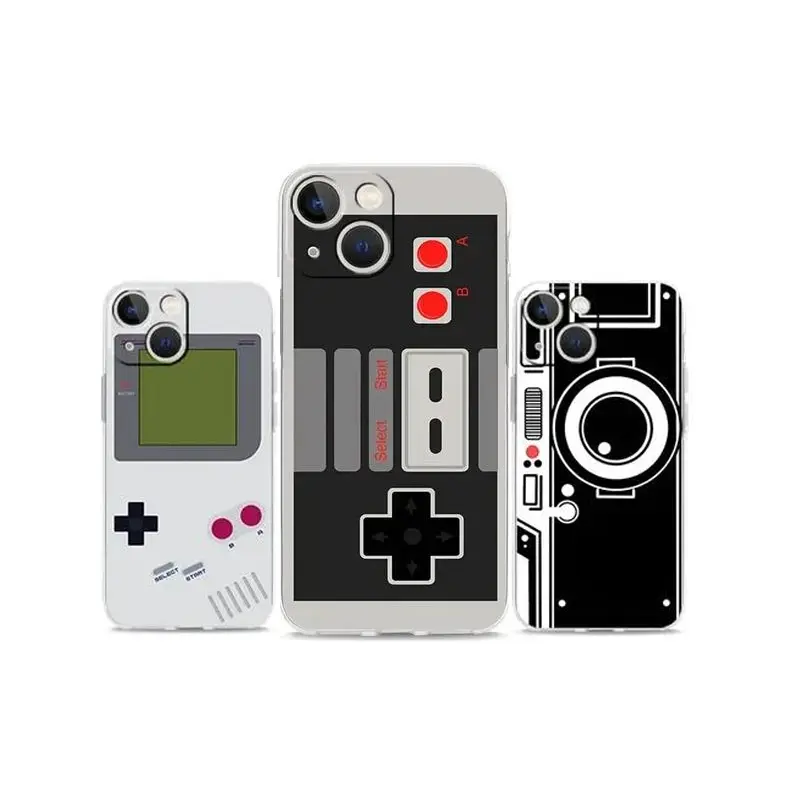 Vintage Handheld Tape Camera Smartphone Case - Non-Slip Bumper Cover for iPhone 11-17 (Pro, Max, Mini, Plus) & Samsung S25-S26, Cellphone Devices Protection, Casing