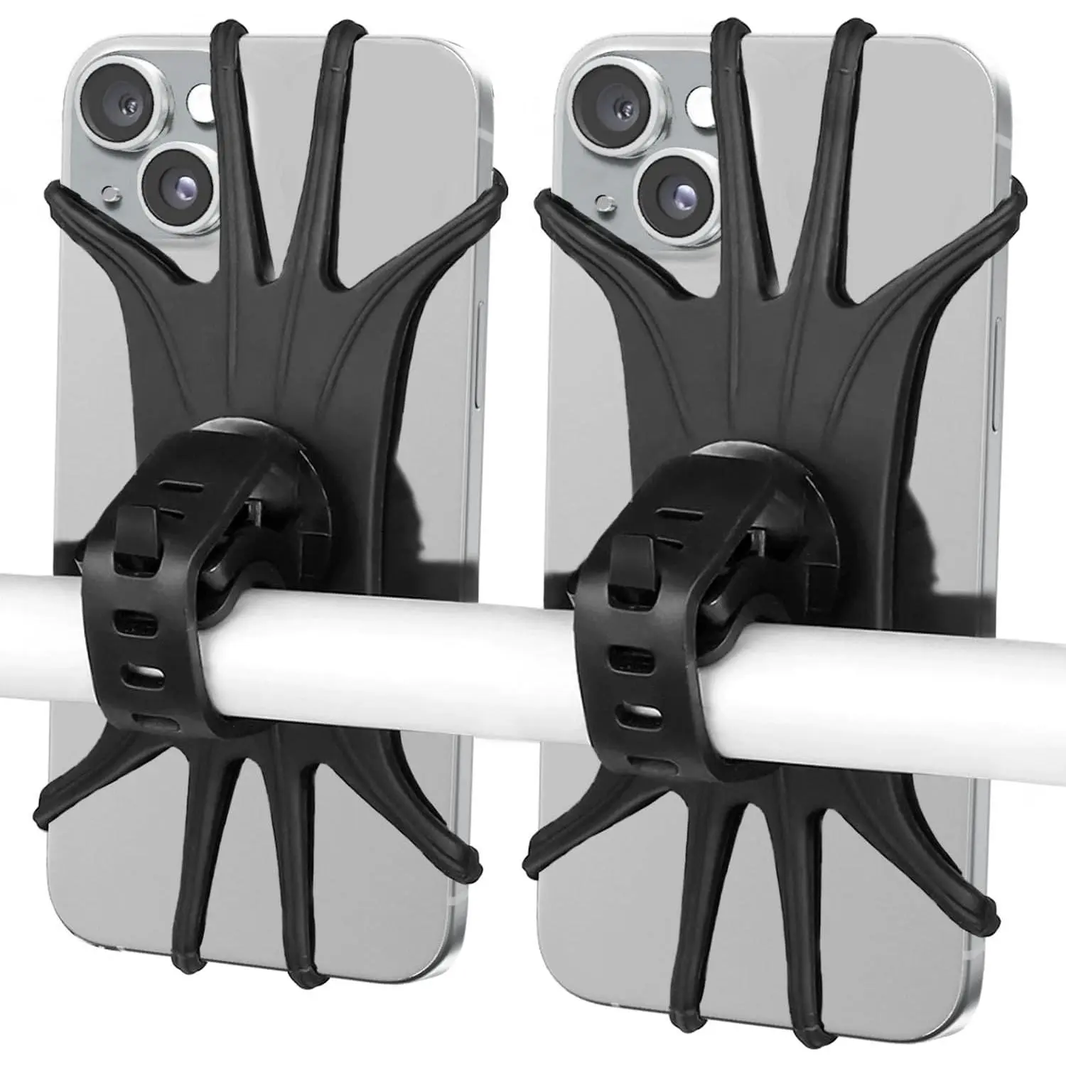 Phone Mount 2 Pack,   Phone Holder for , 360°Rotation   Phone Holder Handlebar Phone Mount Compatible with , ,  Smartphones