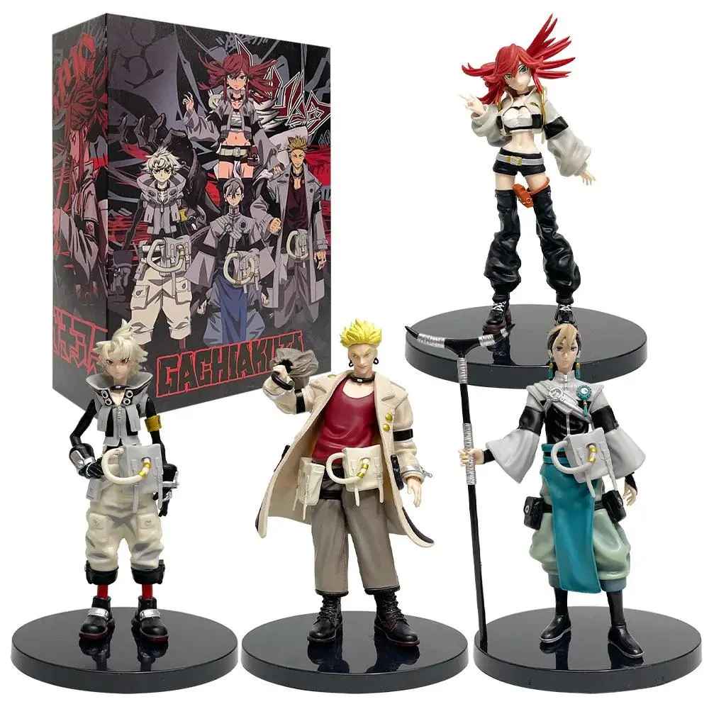 22cm Anime Figure GACHI AKUTA Riyo Rudo Enji Zaka ACTAR Action Figures Character Collection Model Ornaments Toys Christmas Gifts