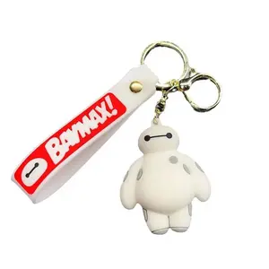 An adorable "Baymax" plush toy keychain—perfect for boys and girls to hang on their schoolbags or other bags, and a great gift choice for couples.