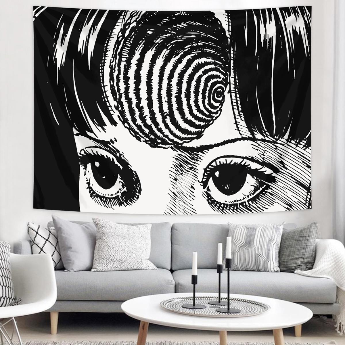 Modern Portrait Pattern Tapestry, Wall Tapestries, 1 Count Creative Wall Hanging Decor, Wall Decor for Living Room & Bedroom, Home Decor
