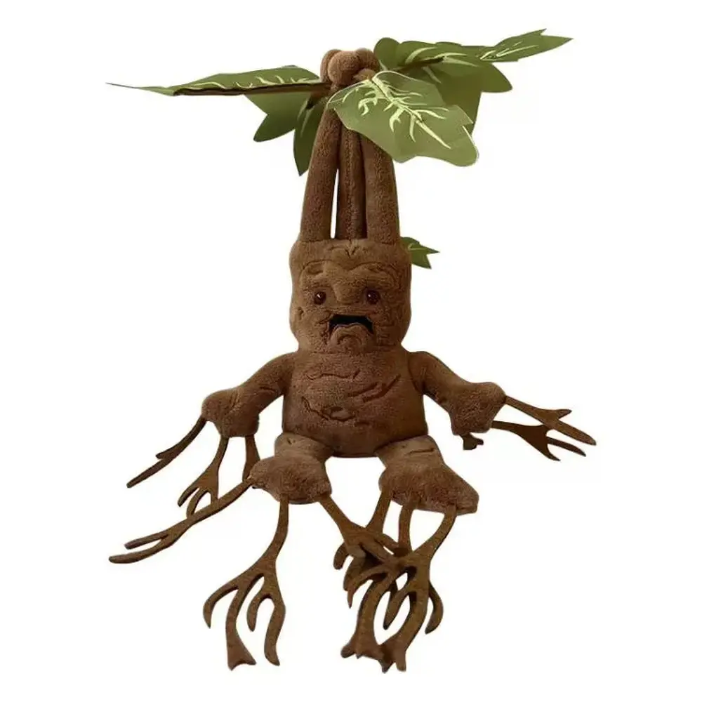 35cm Fan-Inspired Mandrake Plush Toy, Soft Stuffed Cartoon Root Creature Doll, Christmas Home Decor & Fan Collectible Holiday Gift