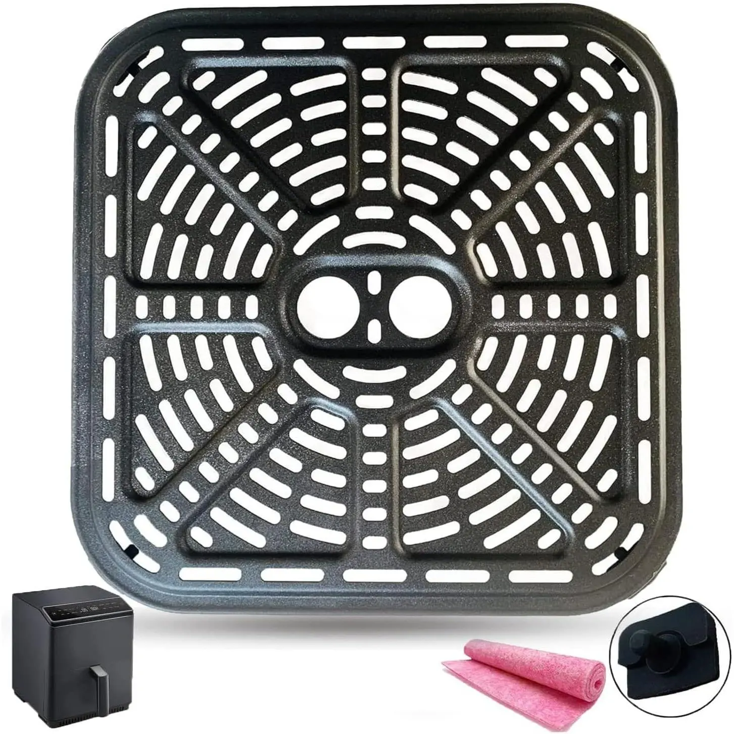 Air Fryer Crisping Plate for  6.8QT 12-in-1  Blaze Air Fryers, Air Fryer Grill Pan Plate Crisper Tray Rack Grate Grid Shelf for  6.8QT Air Fryer, Nonstick, Dishwasher Safe