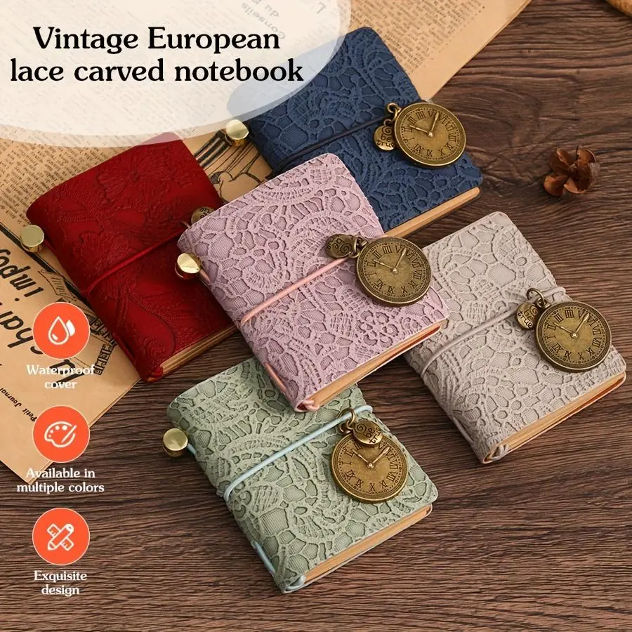 1pc Mini Leather Pocket Sketchbook - Vintage Cute Portable Daily Planner Organizer, Home & Festive Party Bag Gift, Travel Supply for Halloween, Christmas
