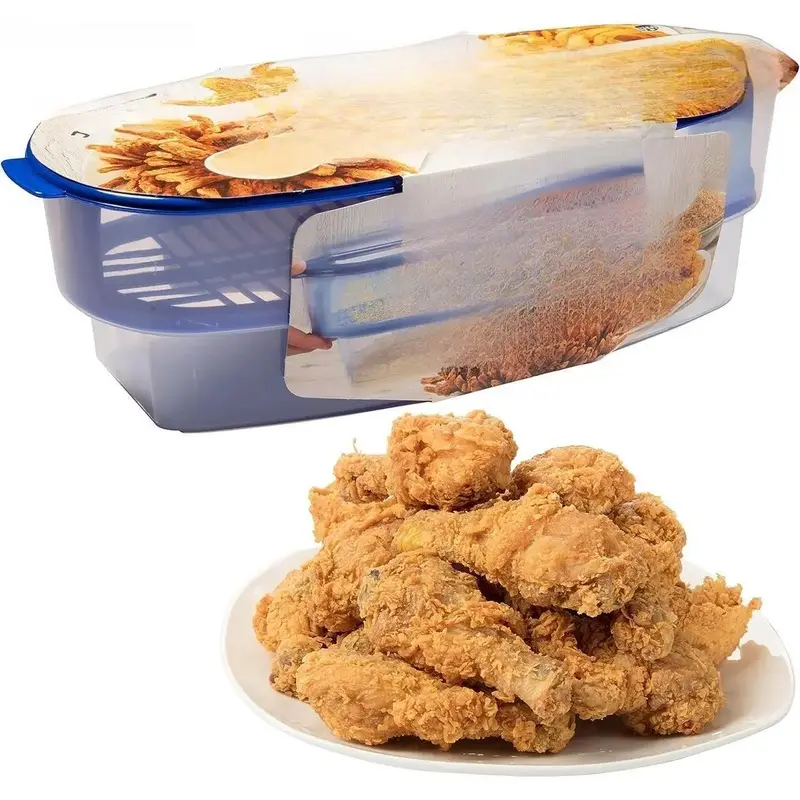 All-in-One Mess Free Breading Station Tool- for Parties & Easy Cooking