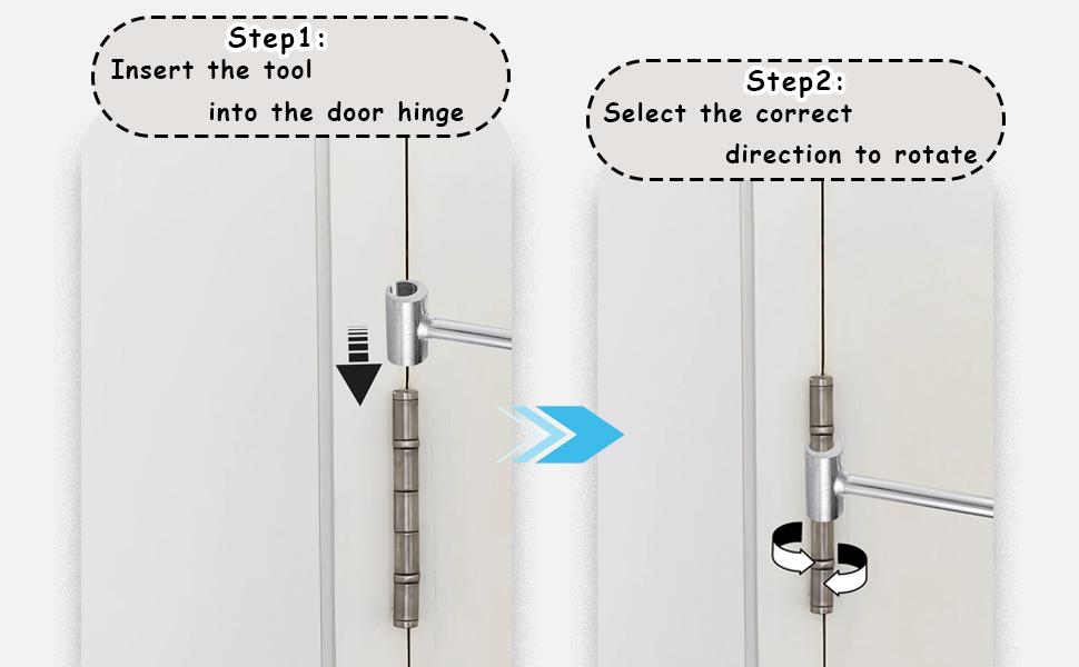 2025 Hinge Adjustment Tool,Easy and Efficient Hinge Hole Adjustment Wrench14-25 mm Door Hinge Adjustment ToolDoor Hinge Repair Tool for Various Door Hinge Gaps (1pcs0.75-0.99IN)