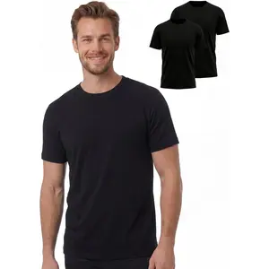 2 Pack 100% Merino Wool T-Shirts for Men - Lightweight Wool Base Layer, Short Sleeve Crewneck Undershirt