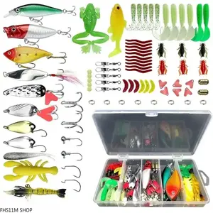 78PCS Fishing Lure Kit With Topwater And Soft Plastic Baits, Realistic Swimbaits, Minnow, Popper, Crankbait, VIB And Spoon Lures, Freshwater Fishing Tackle Set For Bass Fishing, Lake Fishing, Pond Fishing, Kayak Fishing And Anglers