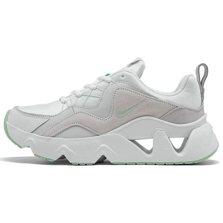 Nike RYZ 365 Leather Sneakers for Women – Minimalist Low-Top Casual Shoes in White and Green Verifiable, with credentials and supporting global authentication