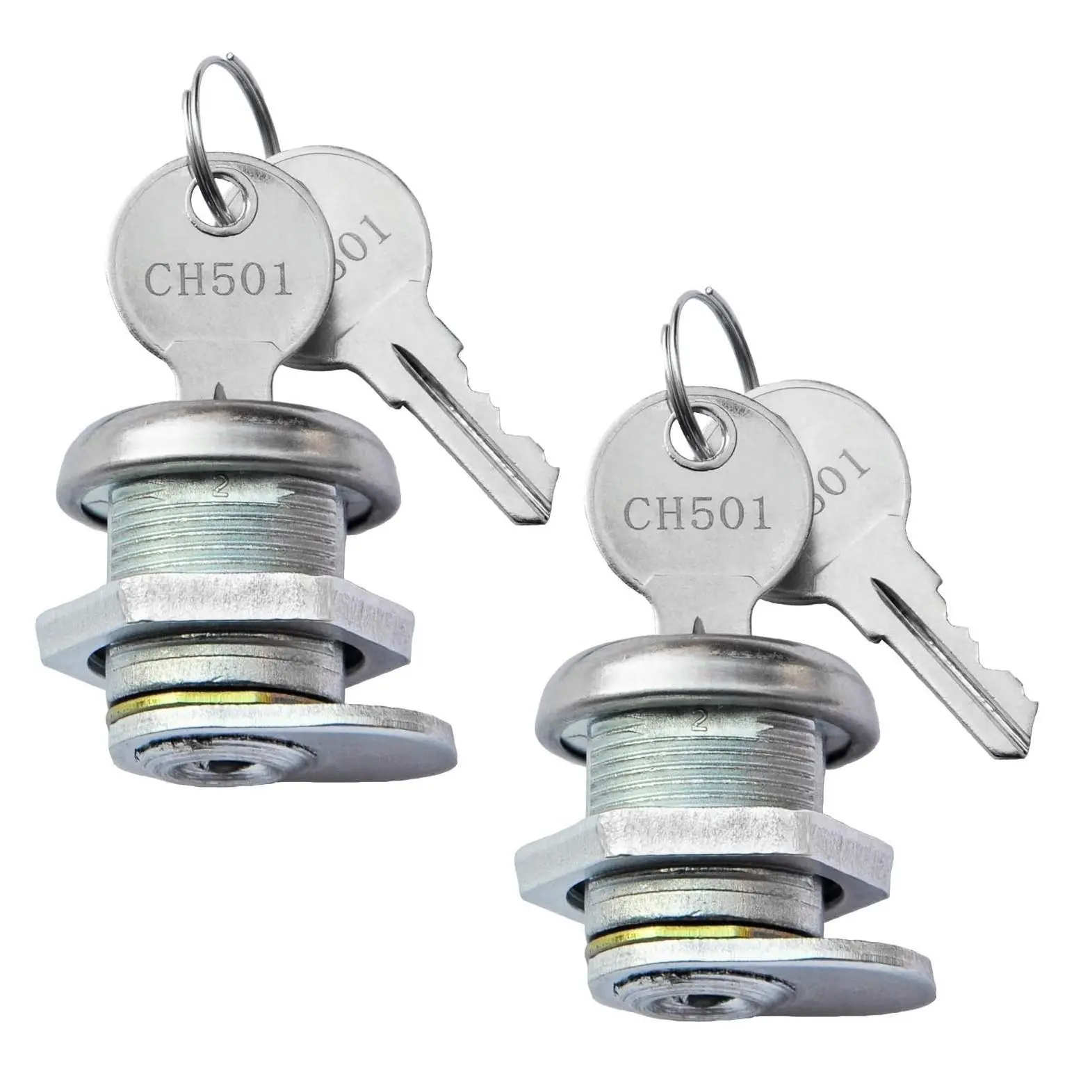 Truck Tool Box Lock Replacement with Keys, Pickup Toolbox Latch Cylinder, Keyed Alike, 2 PackGift