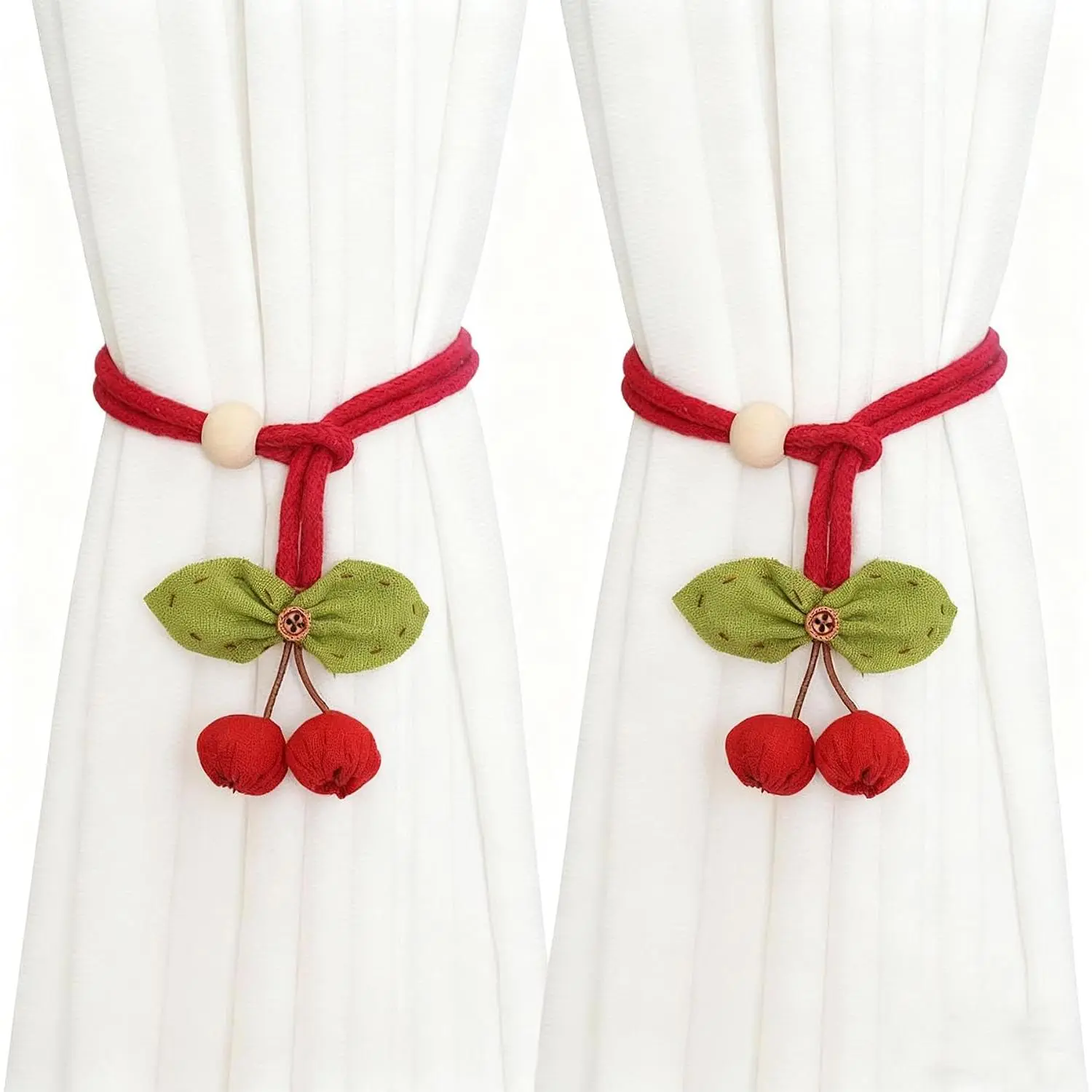 2 Packs Curtain Tiebacks Crochet Curtains Buckle Curtain Tie Backs Decorative for  Living Room Bedroom Office  Decor