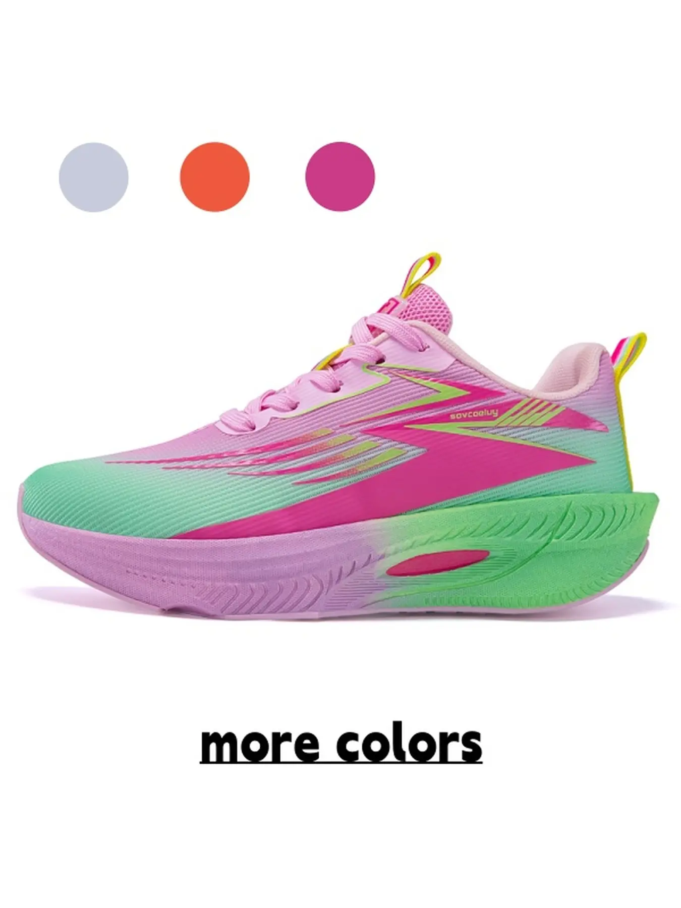 Men Women Multi Functional Gradient Style Sports Running Shoes Gradient Printed Fabric Upper Anti Slip Wear Resistant Rubber Outsole For Multi Scenario All Season Sports Wear