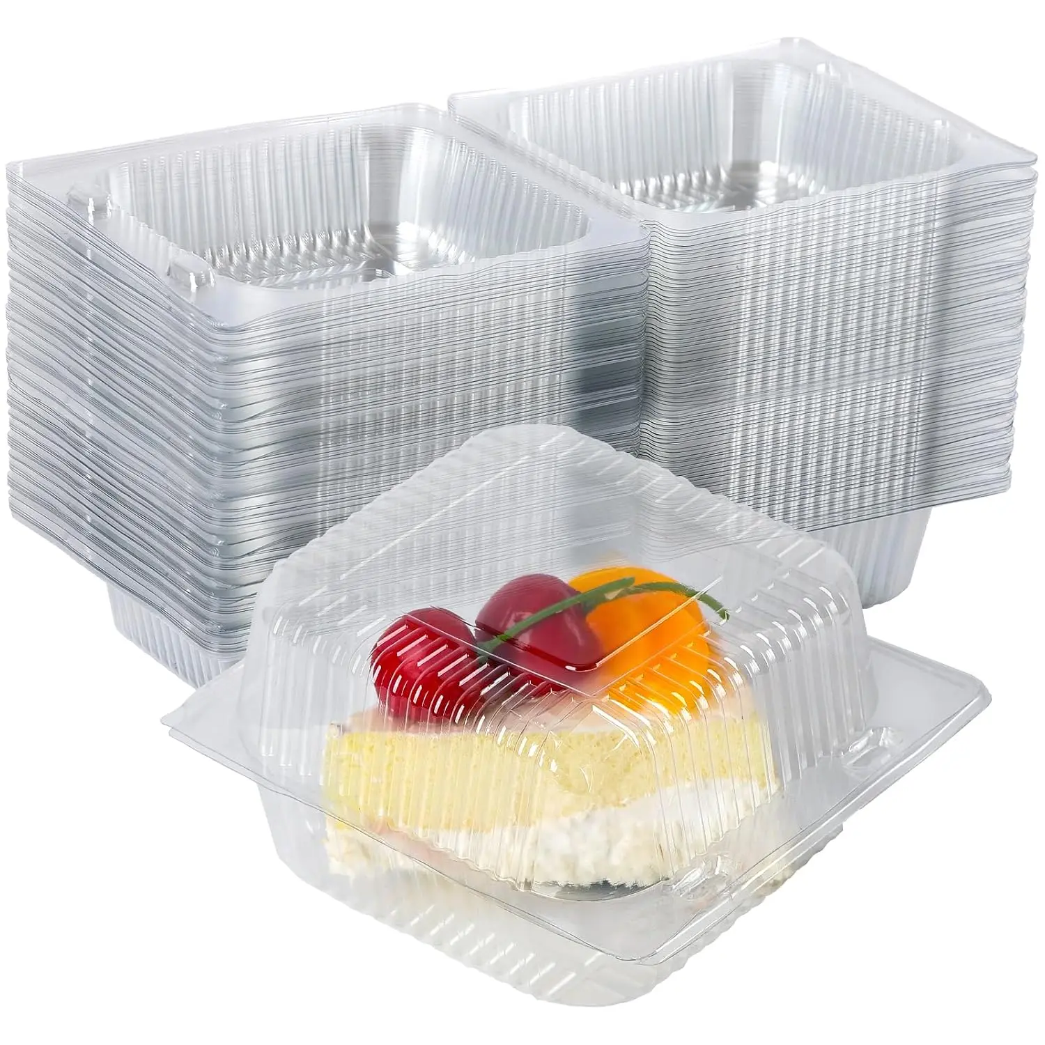 50 Pack 4 x 4 Inch Clamshell Takeout Tray,Clear Hinged Plastic Containers | Clamshell  Containers, Burgers,Sandwich,Cookies Take-Out Container