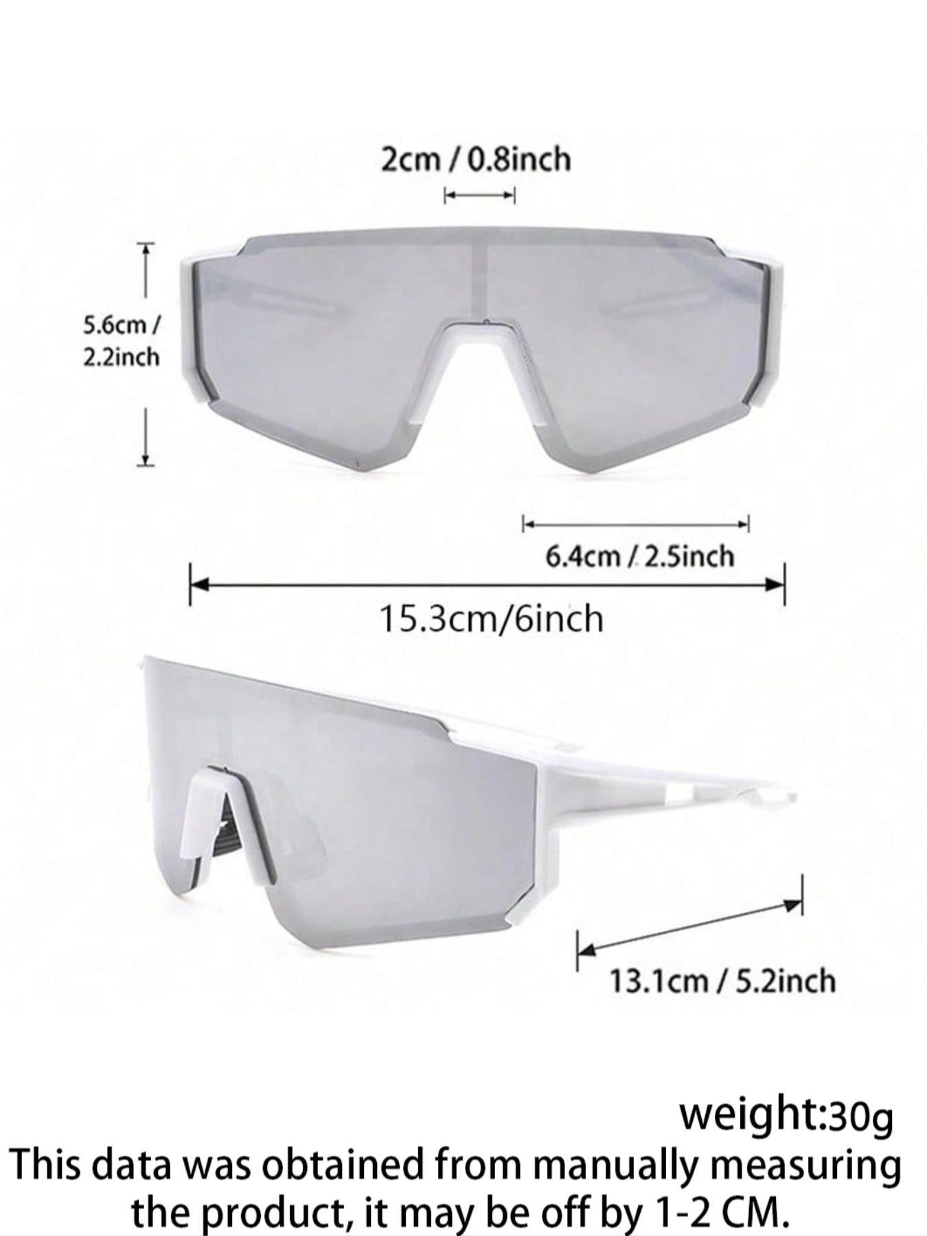 Unisex Shield Sunglasses, Trendy Oversized Sunglasses, Fashionable Sunglasses for Biking, Cycling and Outdoor Sports